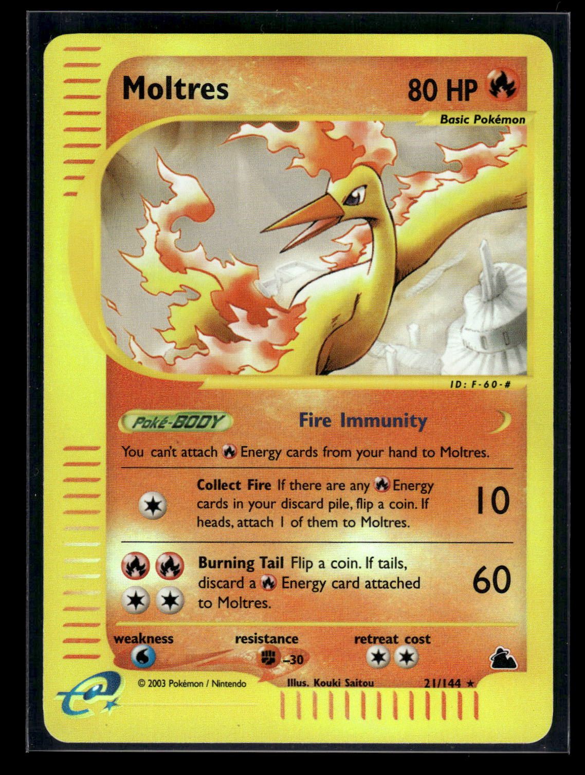Moltres 21/144 - Skyridge  - Rare