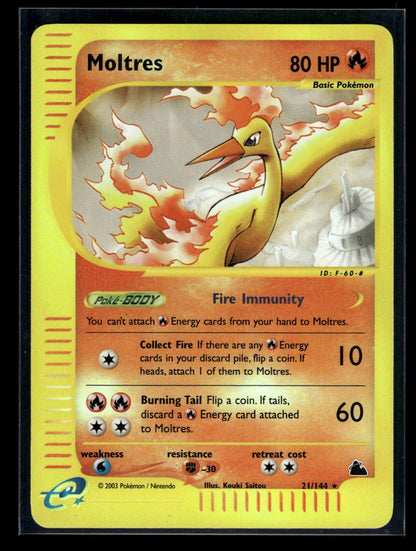Moltres 21/144 - Skyridge  - Rare