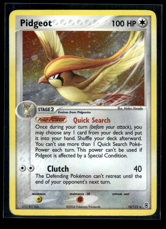 Pidgeot 10/112 - FireRed & LeafGreen  - Rare Holo