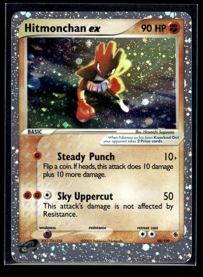 Hitmonchan ex 98/109 - Ruby & Sapphire  - Rare Holo EX