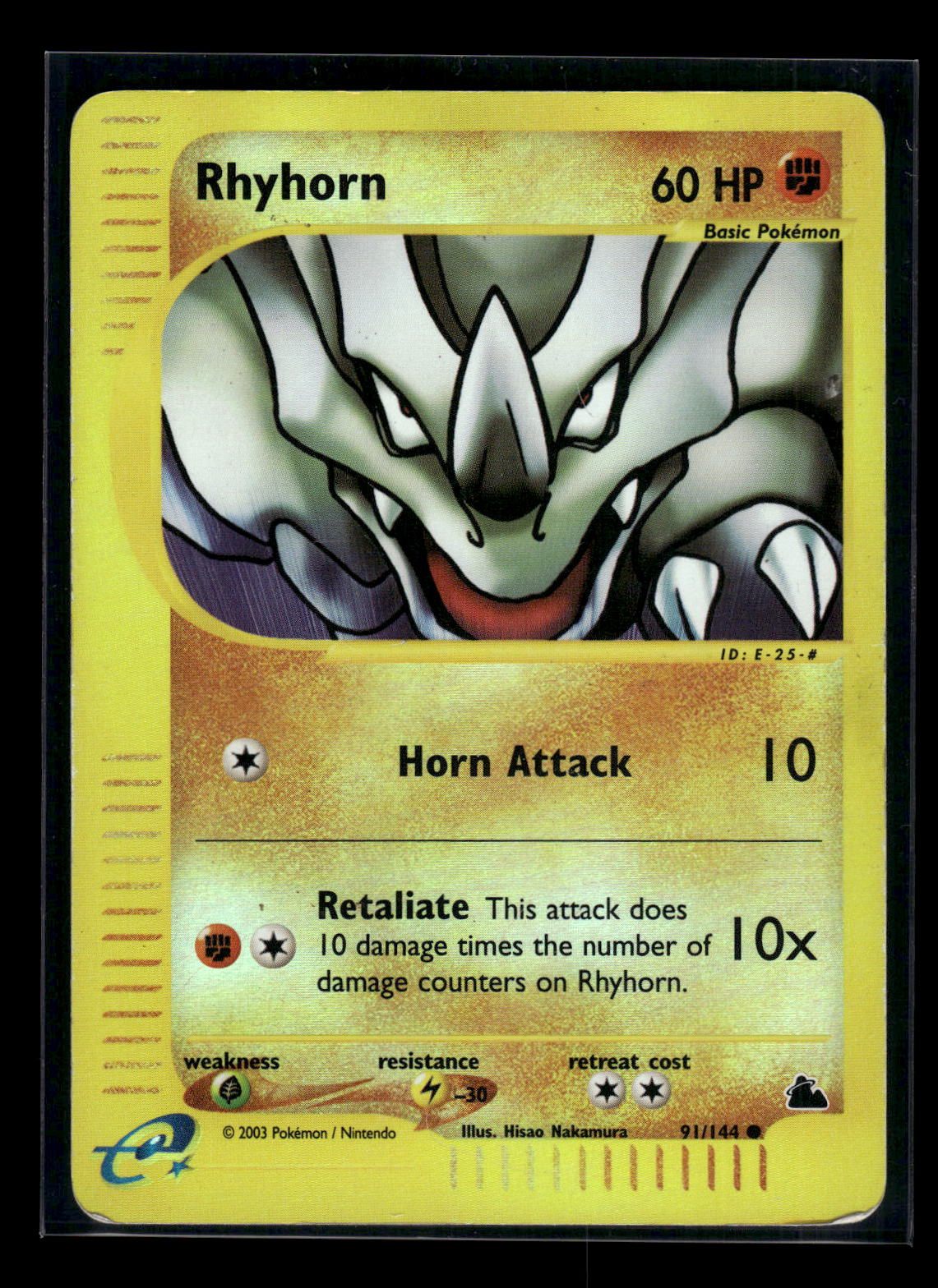 Rhyhorn 91/144 - Skyridge  - Common