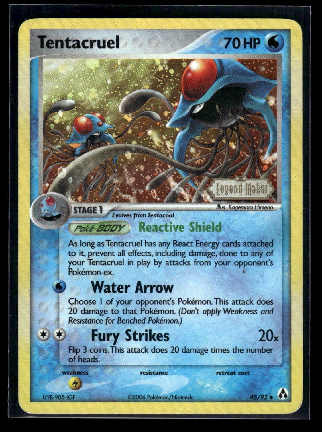 Tentacruel 45/92 - Legend Maker  - Uncommon