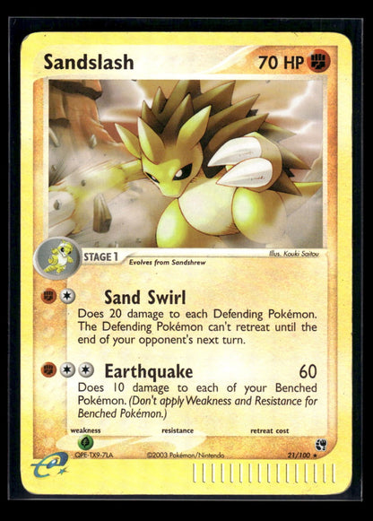 Sandslash 21/100 - Sandstorm  - Rare