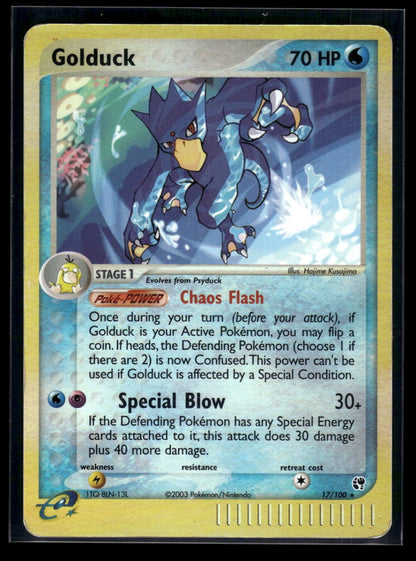 Golduck 17/100 - Sandstorm  - Rare