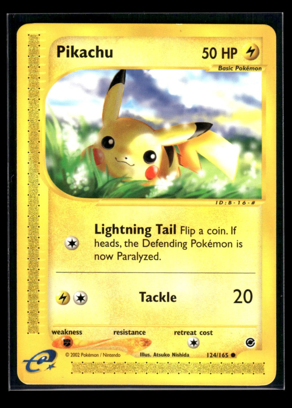 Pikachu 124/165 - Expedition Base Set  - Common
