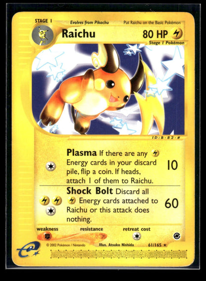 Raichu 61/165 - Expedition Base Set  - Rare