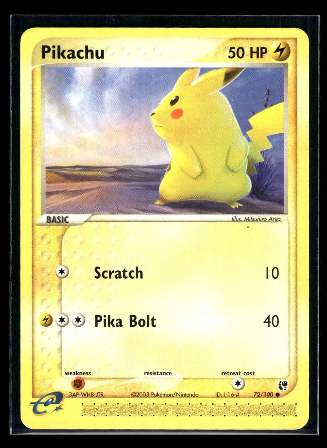Pikachu 72/100 - Sandstorm  - Common