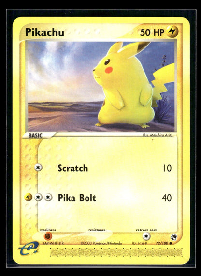Pikachu 72/100 - Sandstorm  - Common