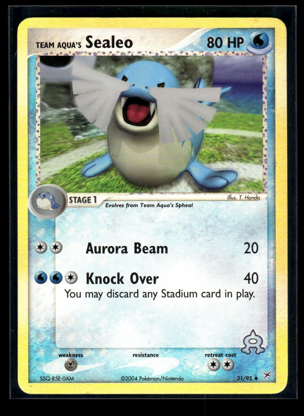 Team Aqua's Sealeo 31/95 - Team Magma vs Team Aqua  - Uncommon