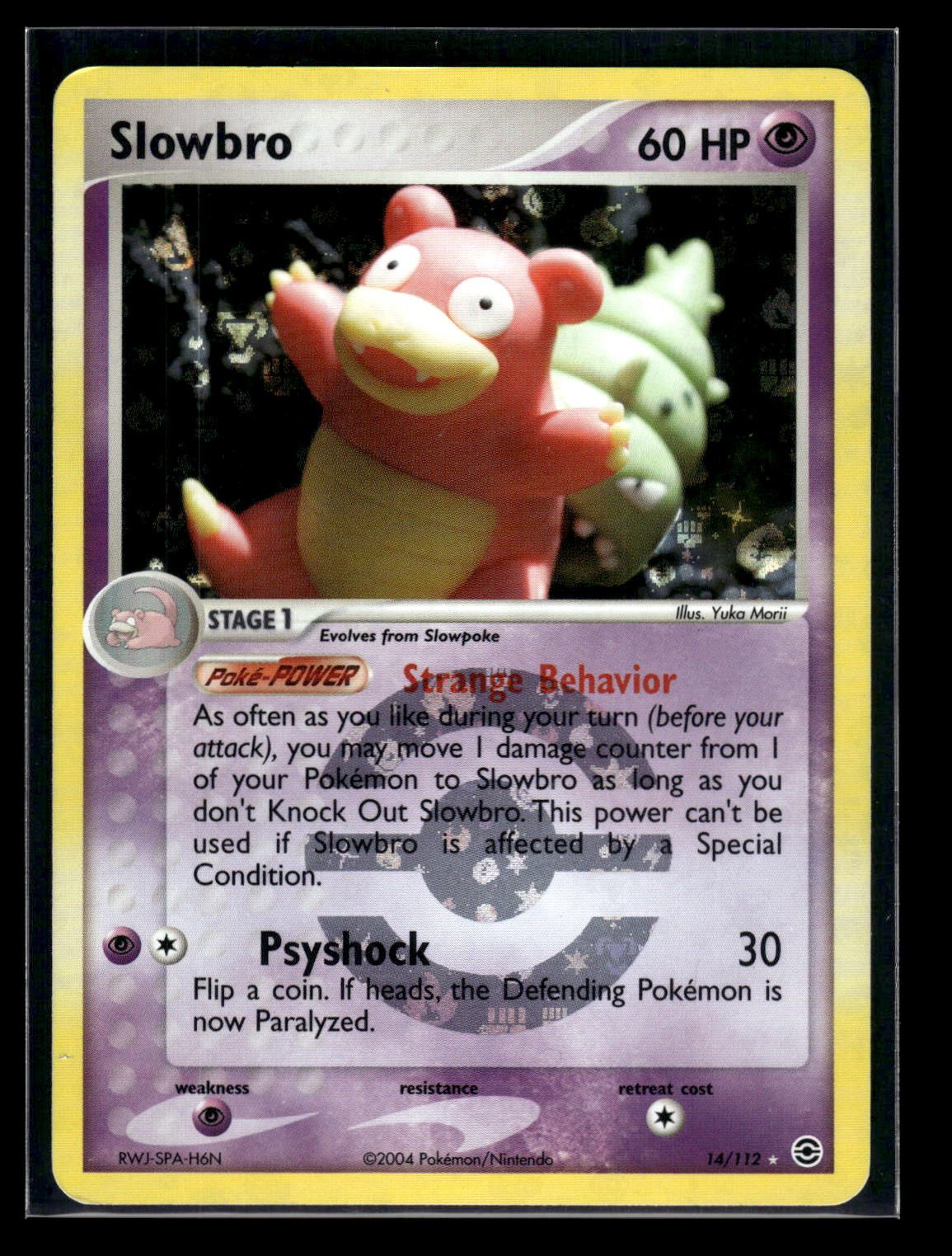Slowbro 14/112 - FireRed & LeafGreen  - Rare Holo