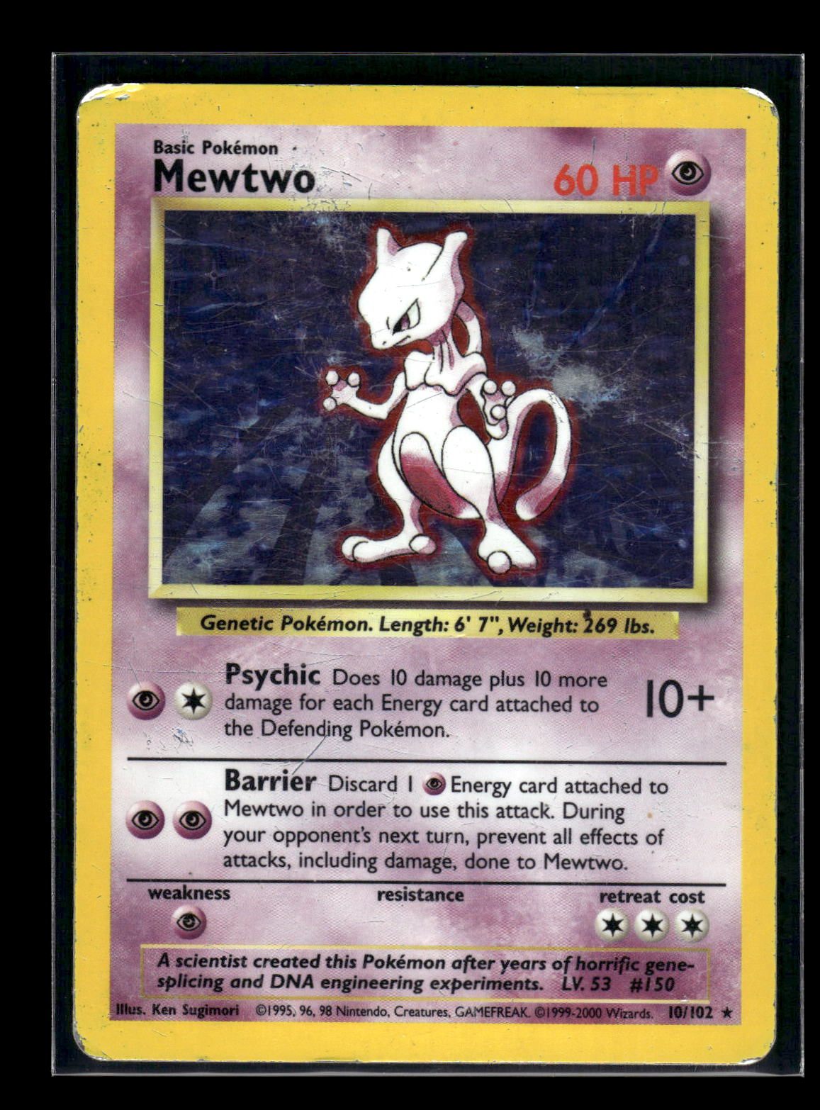 Mewtwo 10/102 - Base  - Rare Holo
