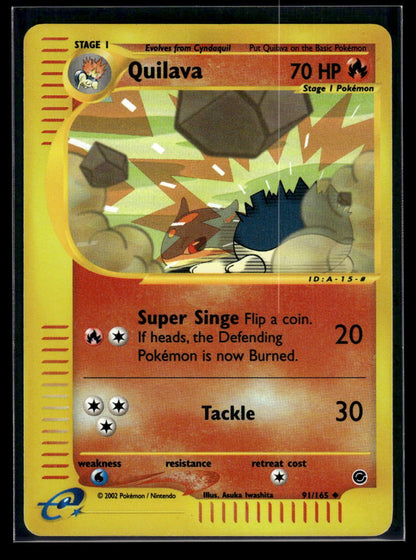 Quilava 91/165 - Expedition Base Set  - Uncommon