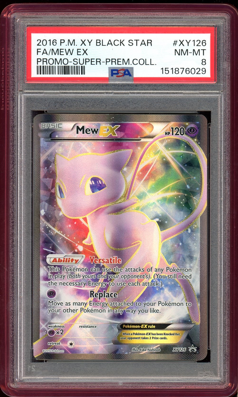 PSA 8 - Mew Ex XY126 - XY Promo