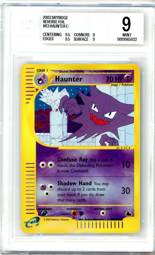 BGS 9 Haunter - Skyridge #63/144 - Common
