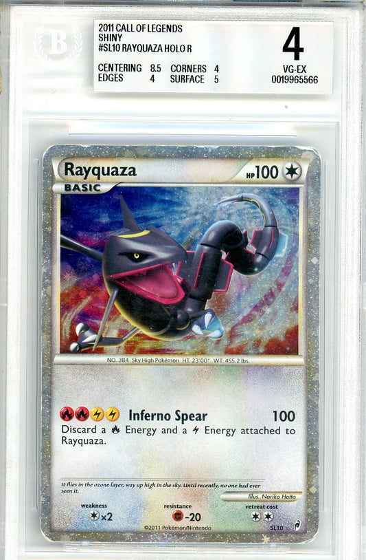 BGS 4 Rayquaza - Call of Legends #SL10 - Rare Holo