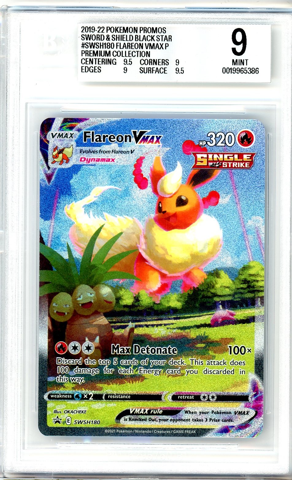 BGS 9 Flareon VMAX - SWSH Black Star Promos #SWSH180 - Promo