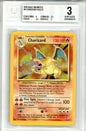 BGS 3 Charizard - Base #4/102 - Rare Holo