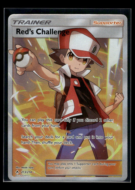 Red's Challenge 213/214 - Unbroken Bonds  - Rare Ultra