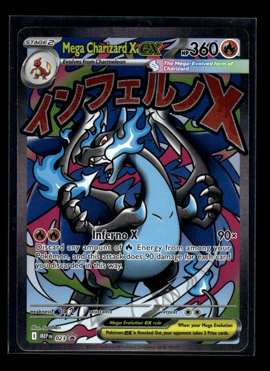 Mega Charizard X ex 023 - Mega Evolution Black Star Promos  - Promo