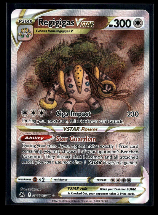Regigigas VSTAR GG55/GG70 - Crown Zenith Galarian Gallery  - Rare Holo VSTAR