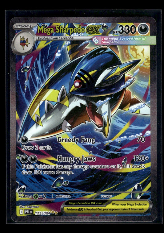 Mega Sharpedo ex 127/094 - Phantasmal Flames  - Special Illustration Rare