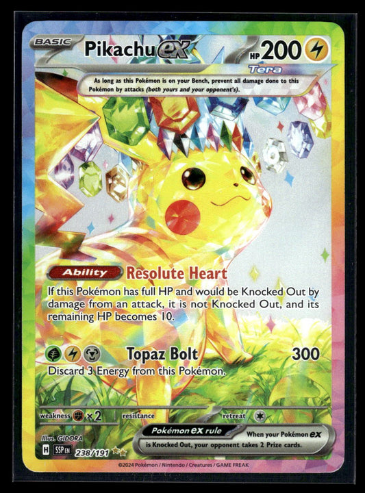 Pikachu ex 238/191 - Surging Sparks  - Special Illustration Rare