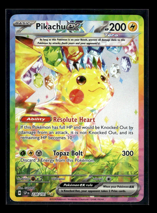 Pikachu ex 238/191 - Surging Sparks  - Special Illustration Rare