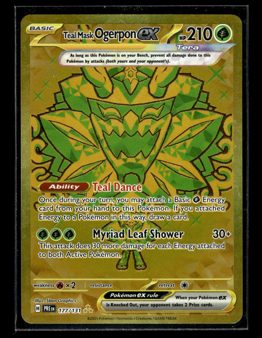 Teal Mask Ogerpon ex 177/131 - Prismatic Evolutions  - Hyper Rare