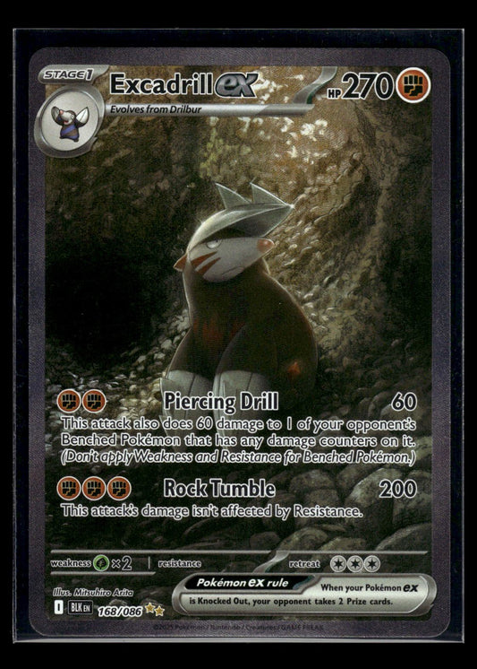 Excadrill ex 168/086 - Black Bolt  - Special Illustration Rare