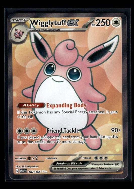 Wigglytuff ex 187/165 - 151  - Ultra Rare