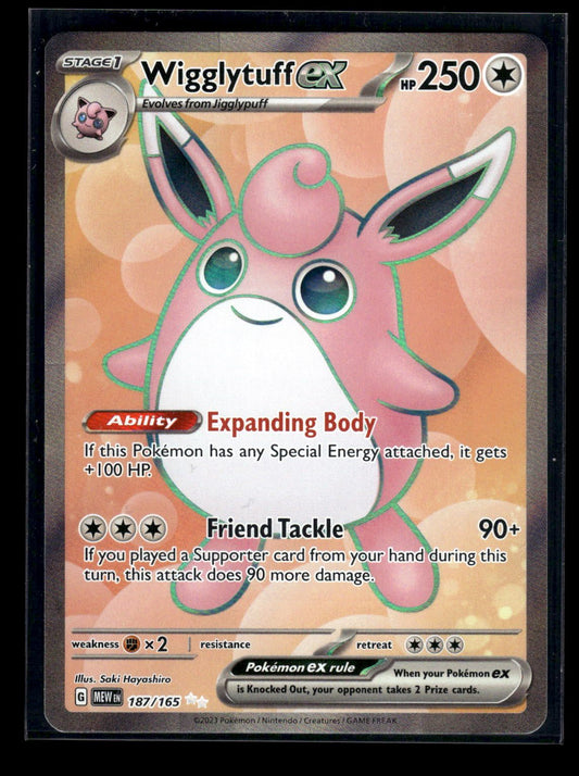 Wigglytuff ex 187/165 - 151  - Ultra Rare
