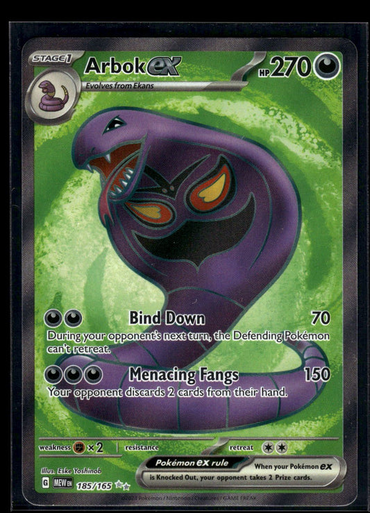 Arbok ex 185/165 - 151  - Ultra Rare