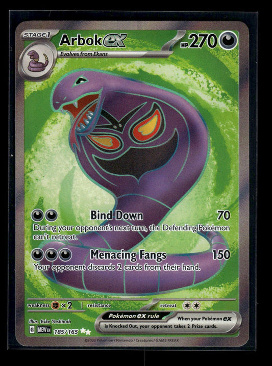 Arbok ex 185/165 - 151  - Ultra Rare
