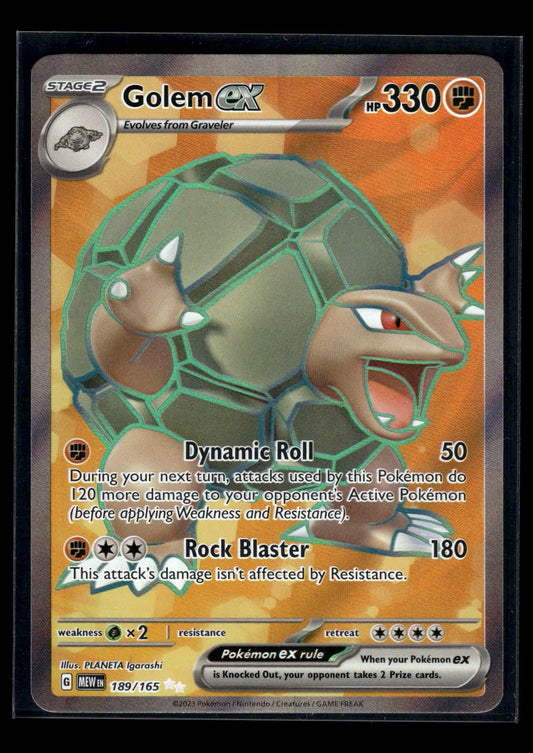 Golem ex 189/165 - 151  - Ultra Rare