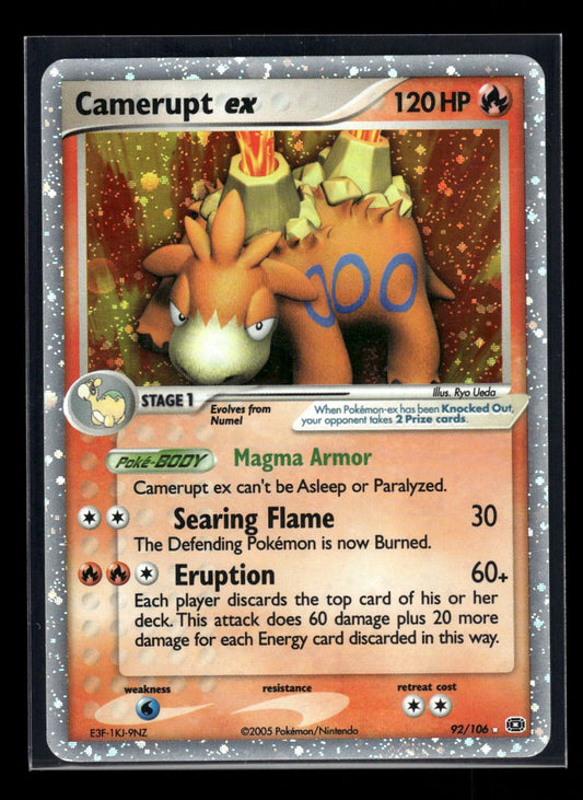 Camerupt ex 92/106 - Emerald  - Rare Holo EX