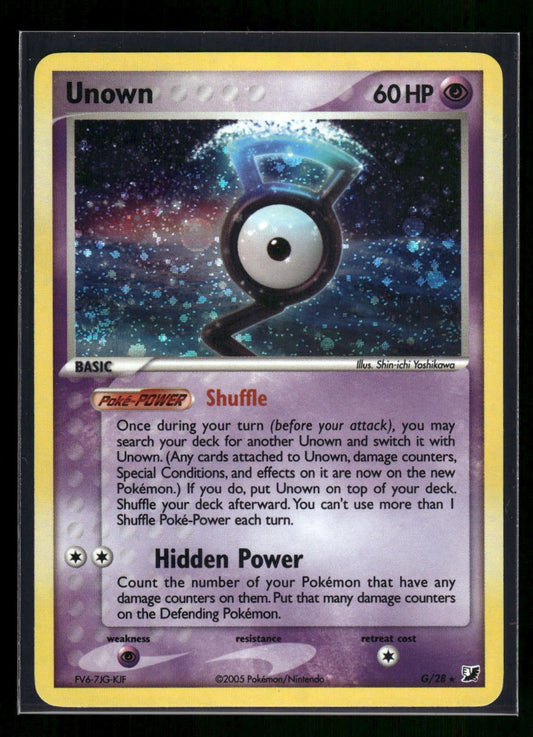 Unown G/28 - Unseen Forces  - Rare