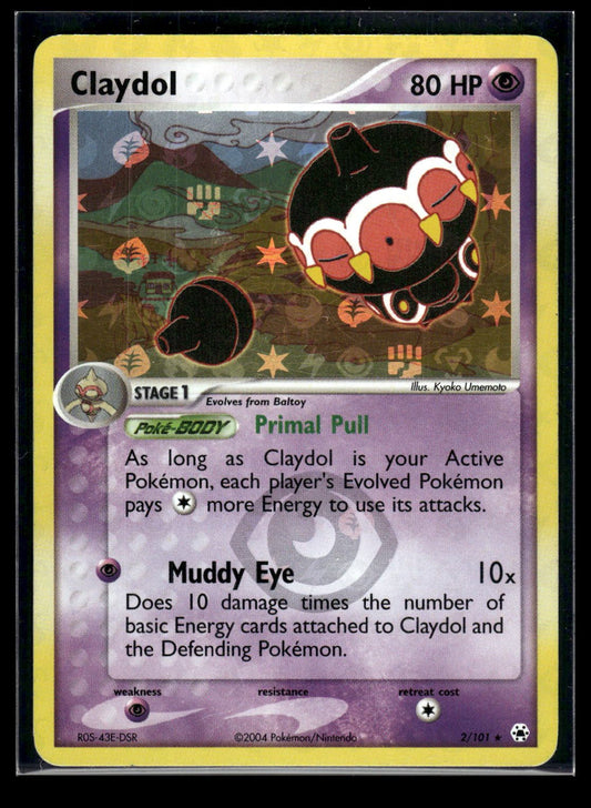 Claydol 2/101 - Hidden Legends  - Rare Holo