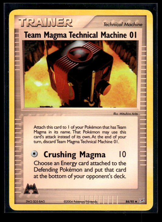 Team Magma Technical Machine 01 84/95 - Team Magma vs Team Aqua  - Uncommon