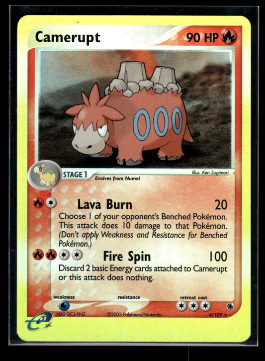 Camerupt 4/109 - Ruby & Sapphire  - Rare Holo