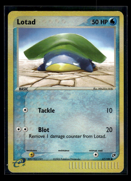Lotad 67/100 - Sandstorm  - Common