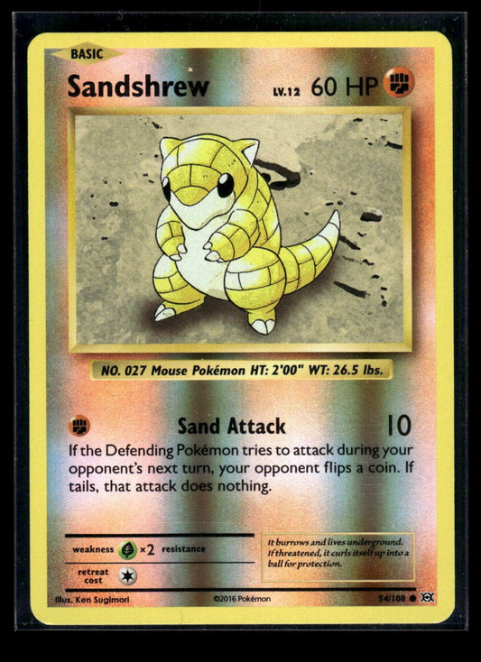 Sandshrew 54/108 - Evolutions  - Common