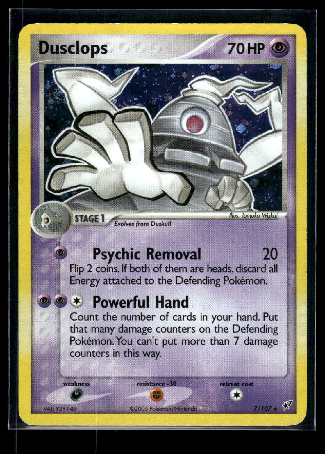 Dusclops 7/107 - Deoxys  - Rare Holo