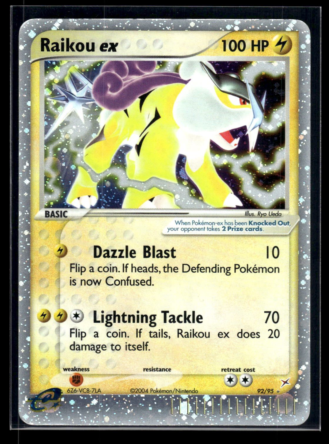 Raikou ex 92/95 - Team Magma vs Team Aqua  - Rare Holo EX