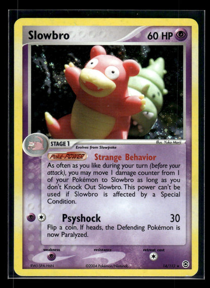 Slowbro 14/112 - FireRed & LeafGreen  - Rare Holo