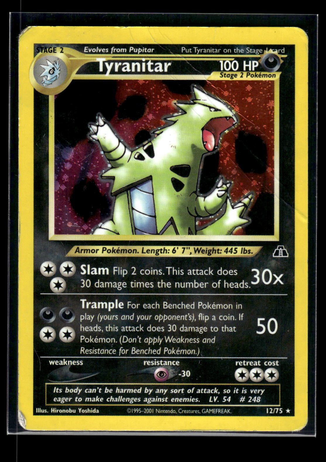 Tyranitar 12/75 - Neo Discovery  - Rare Holo