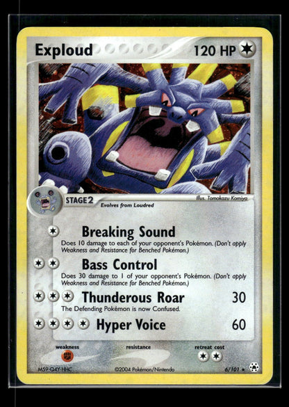 Exploud 6/101 - Hidden Legends  - Rare Holo