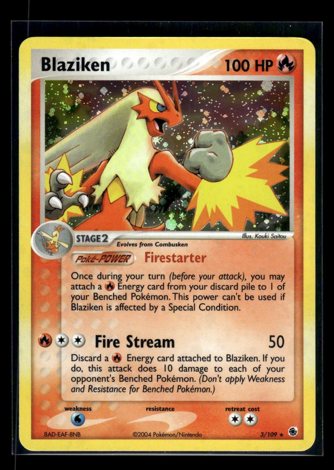Blaziken 3/109 - Ruby & Sapphire  - Rare Holo