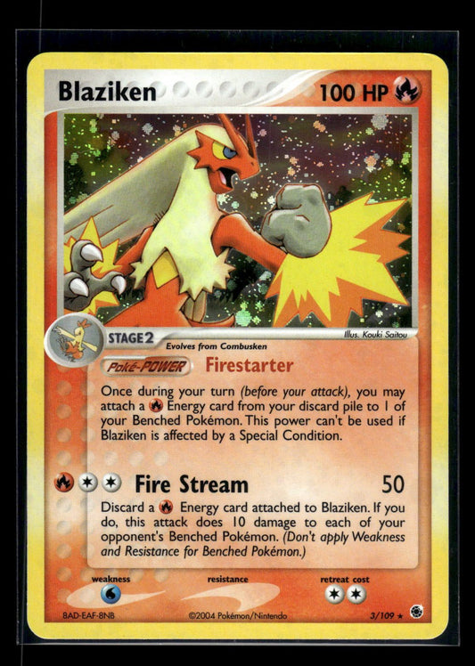 Blaziken 3/109 - Ruby & Sapphire  - Rare Holo