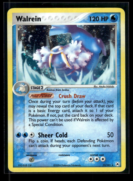 Walrein 15/101 - Hidden Legends  - Rare Holo