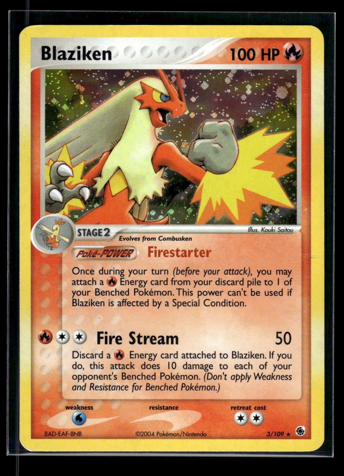 Blaziken 3/109 - Ruby & Sapphire  - Rare Holo